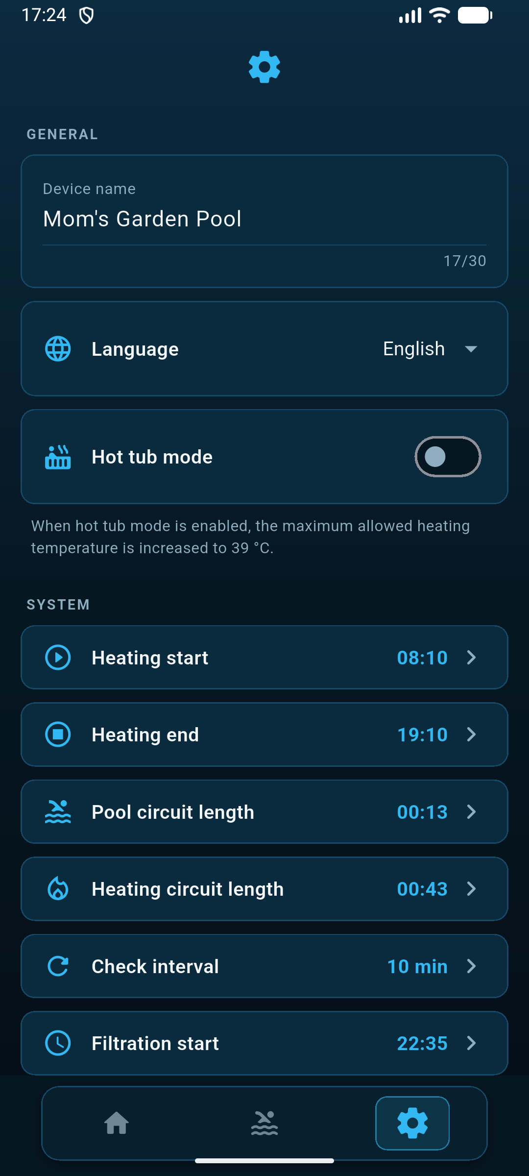 System Settings