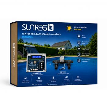 Kompletní set řídící jednotky a obtokového ventilu pro rozvody 32mm - BUNDLE